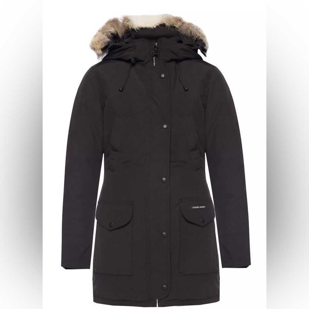 Canada Goose Fur Trim Parka. S. Black.